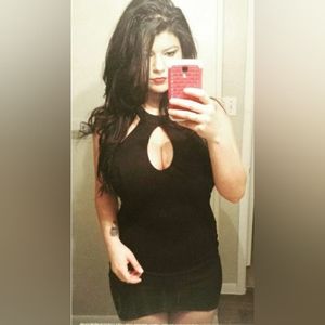 Fashion Nova black body con cut out mini dress